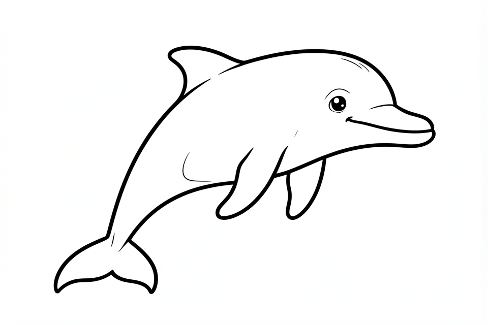 delfAn Dibujo para colorear delfAn
