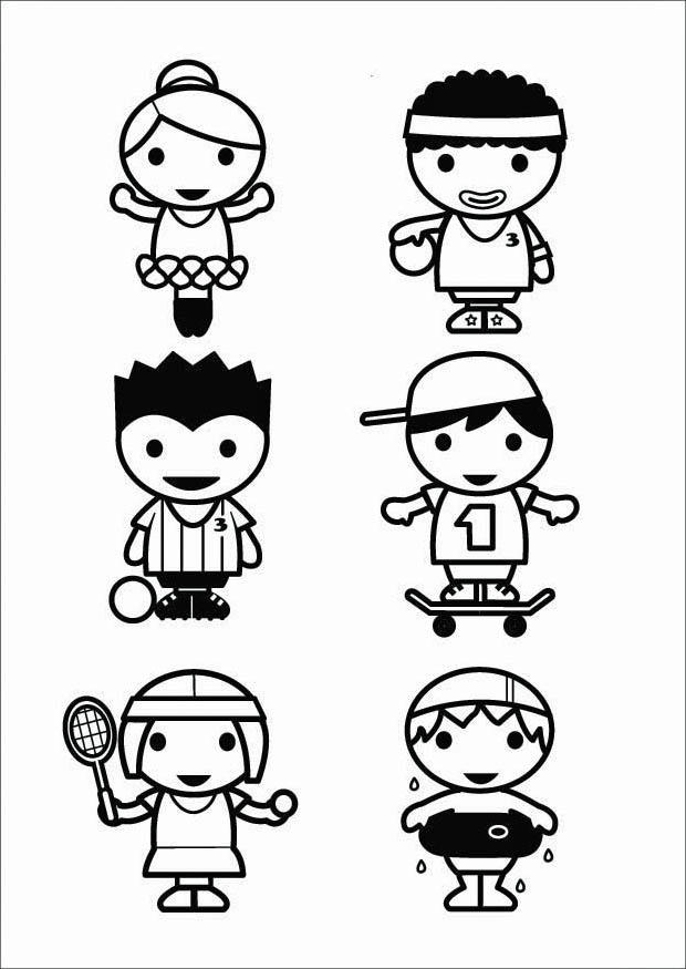 deportes Dibujo para colorear deportes
