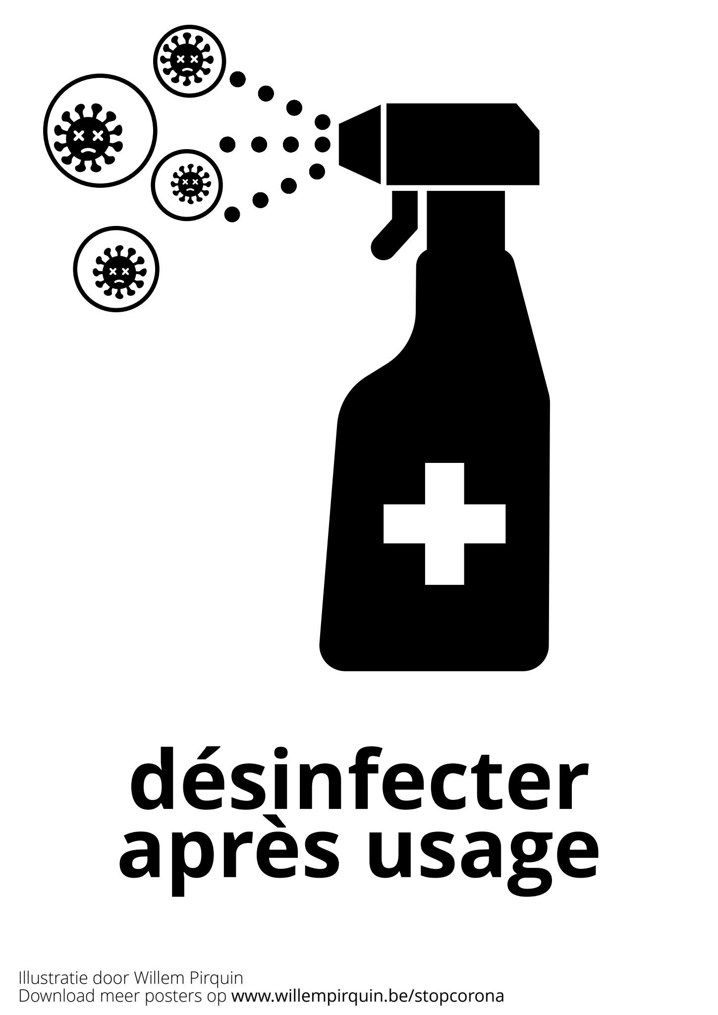 desinfectar despuA©s de su uso Dibujo para colorear desinfectar despuA©s de su uso
