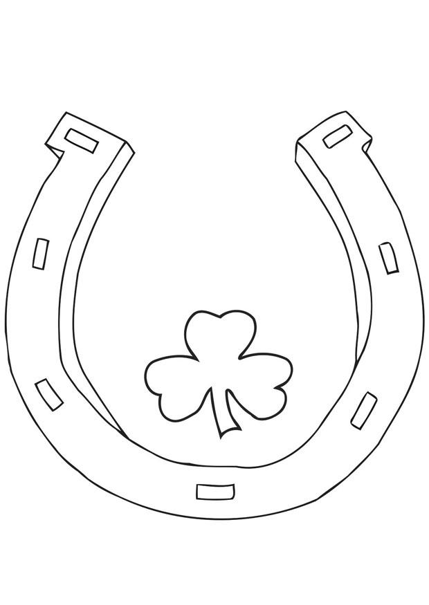 Dibujo para colorear dA­a de san patricio