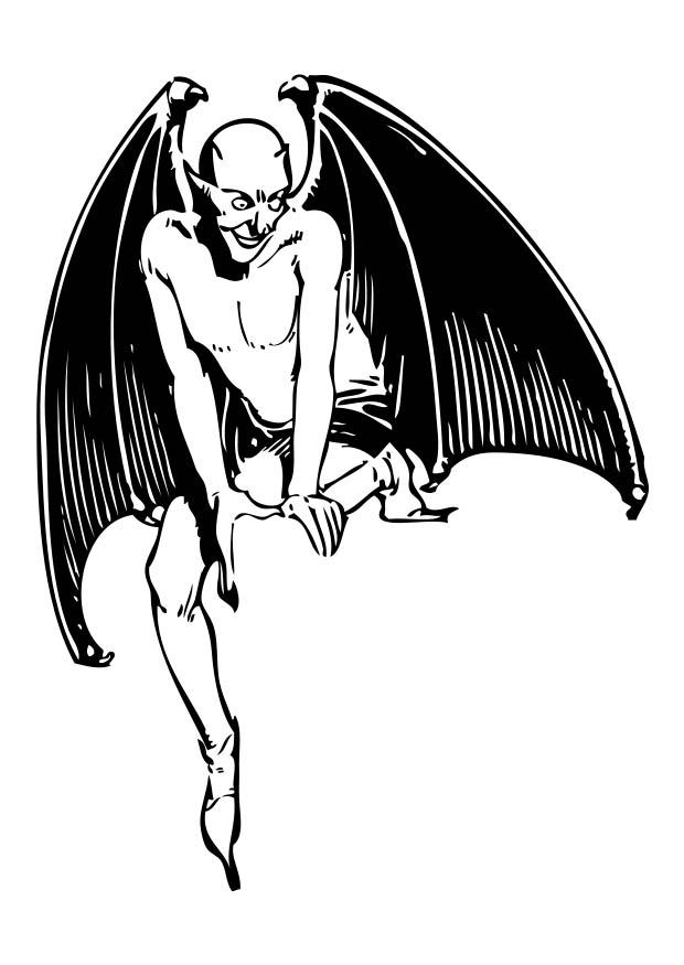 diablo Dibujo para colorear diablo