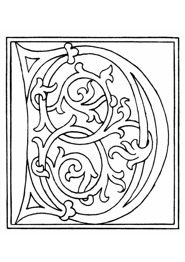 Dibujo para colorear 01a. alfabeto b