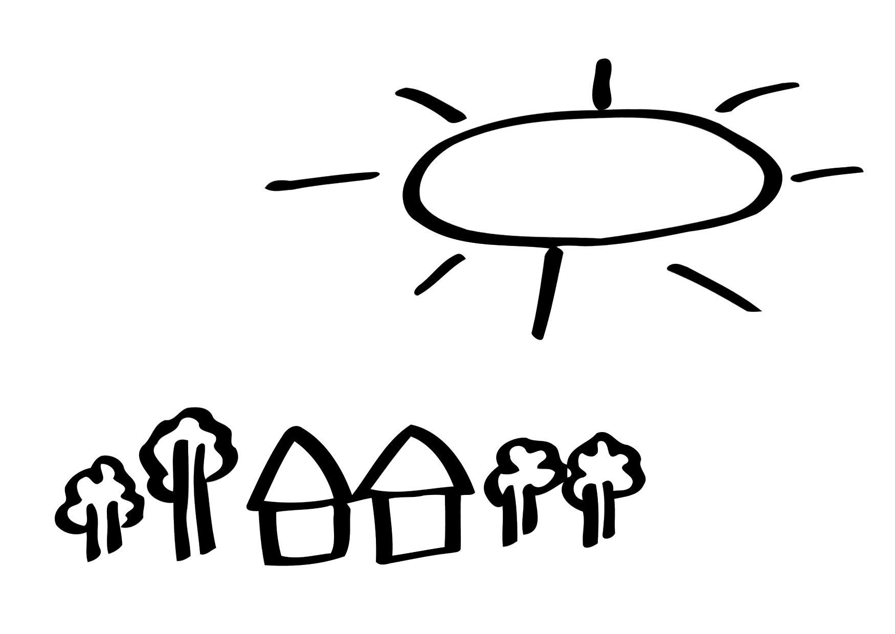 Dibujo para colorear 01a. tarde