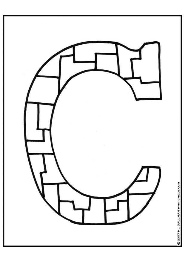 Dibujo para colorear abc