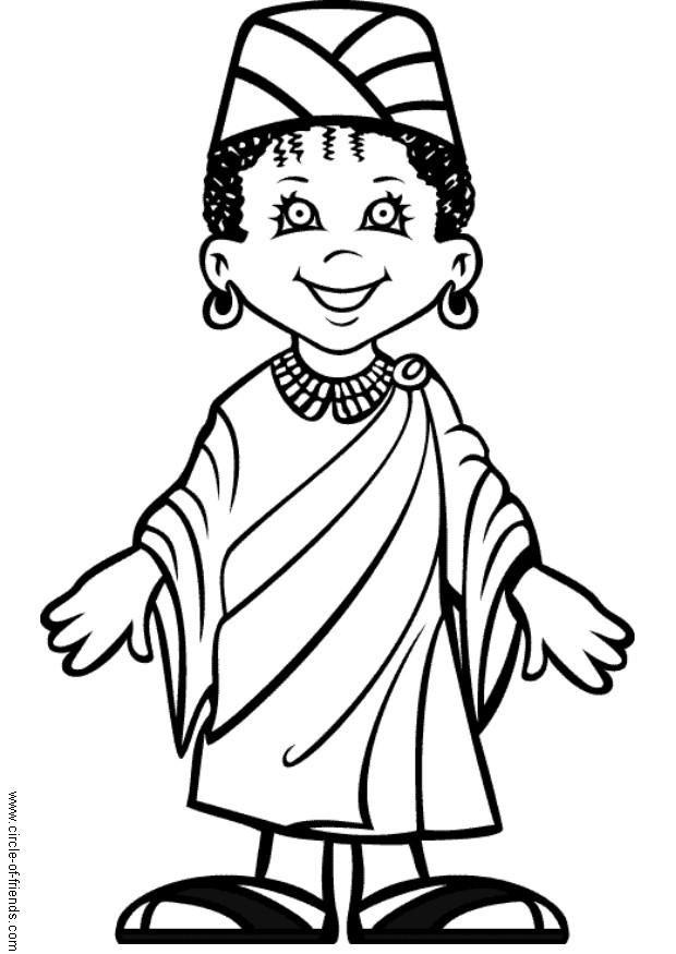 Dibujo para colorear abebi