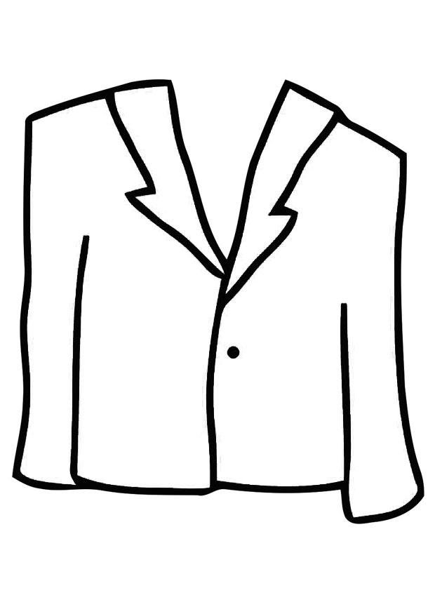 Dibujo para colorear abrigo