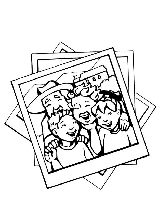 Dibujo para colorear abuelos