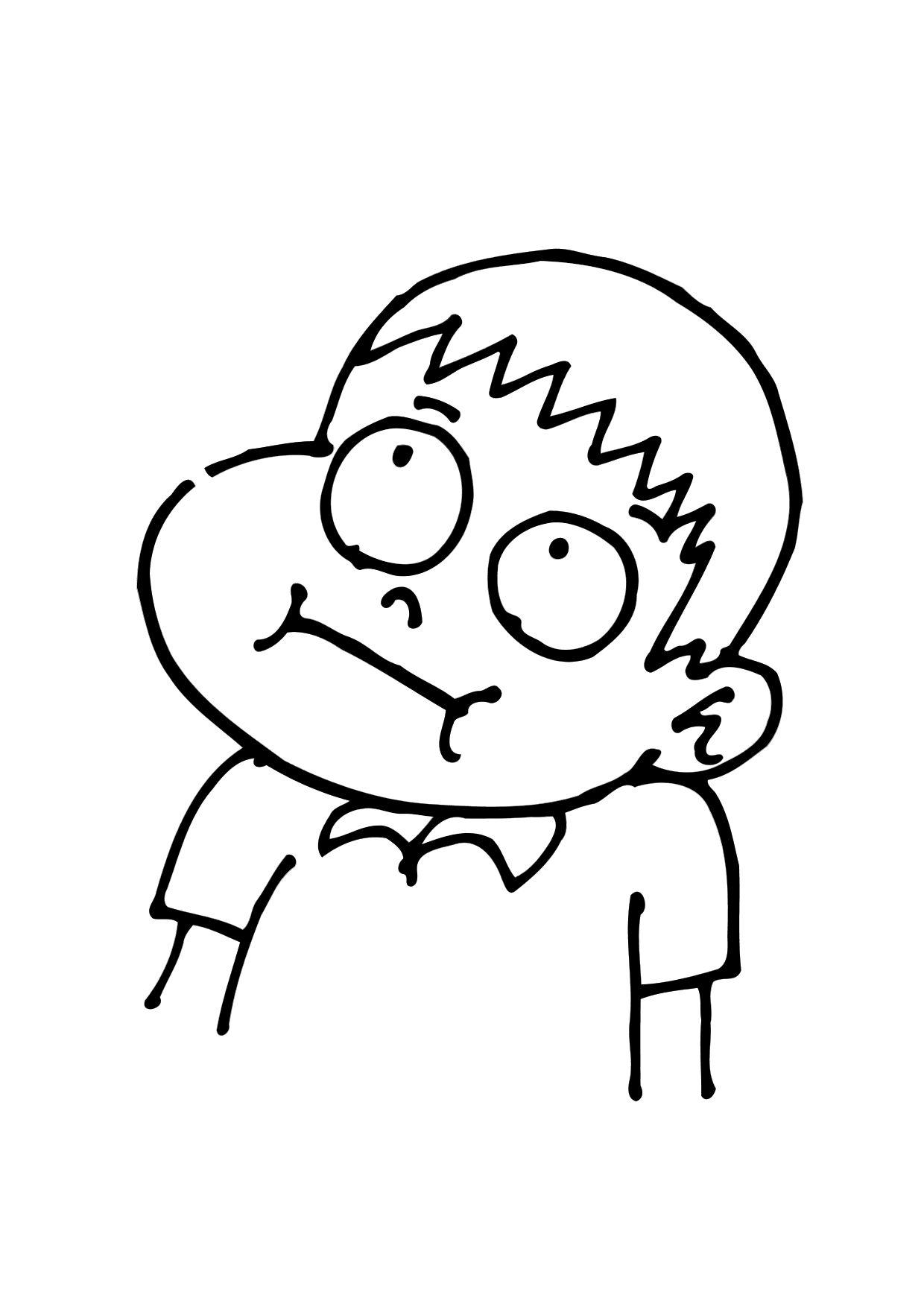 Dibujo para colorear aguantar la respiraciA³n