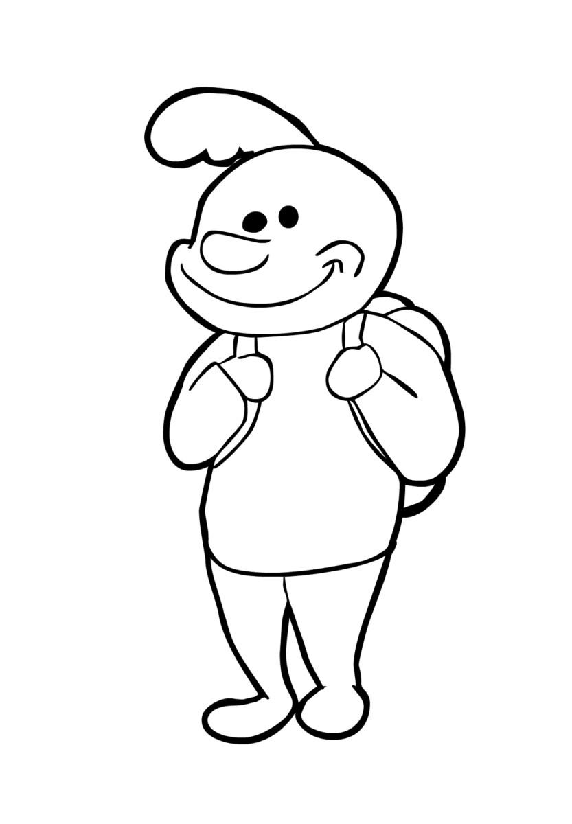 Dibujo para colorear alumno
