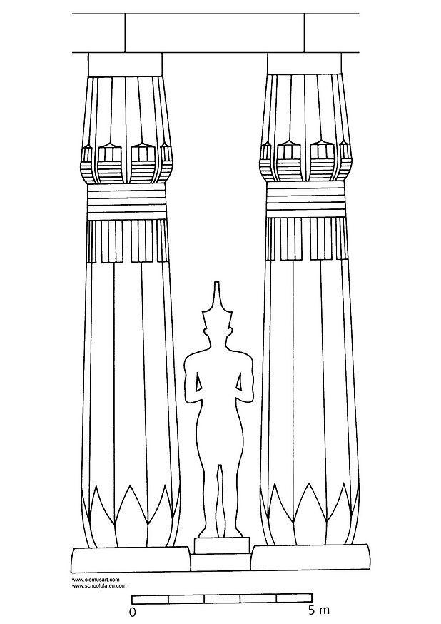 Dibujo para colorear amenhotep iii