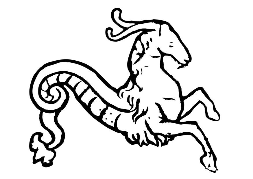 Dibujo para colorear animal de fA¡bula
