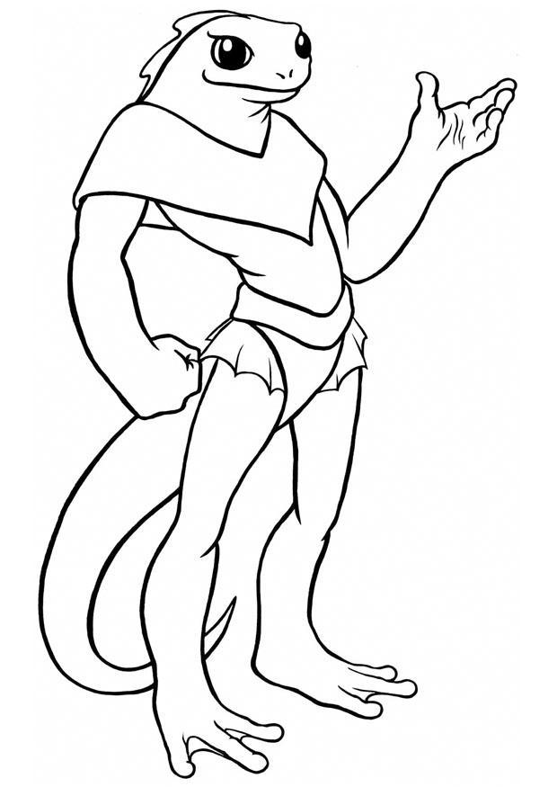 Dibujo para colorear animal fantA¡stico
