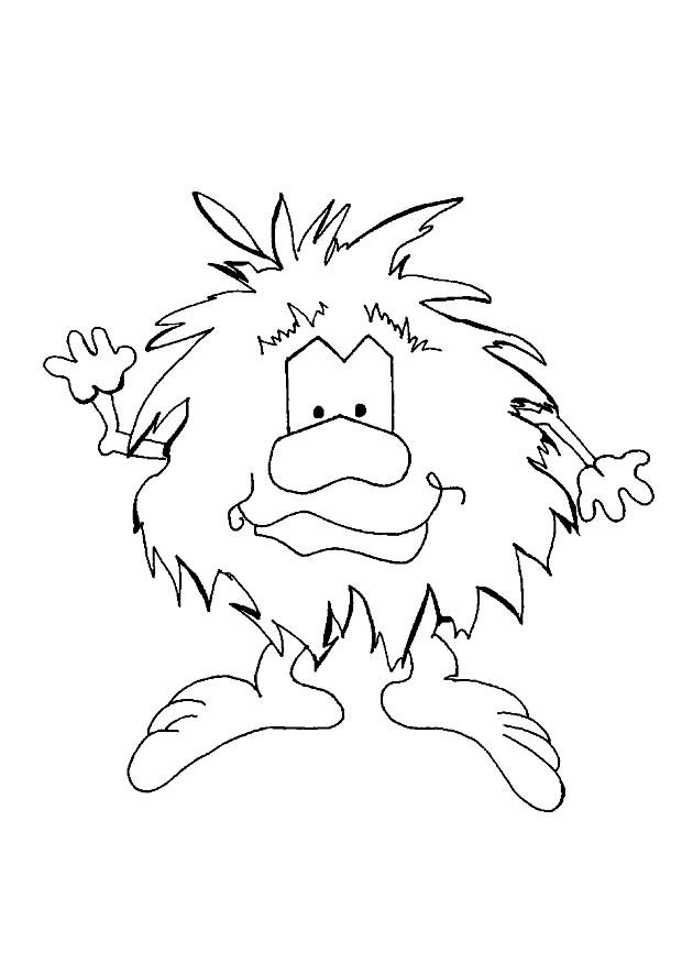 Dibujo para colorear animal fantA¡stico