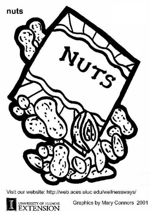 Dibujo para colorear aperitivos