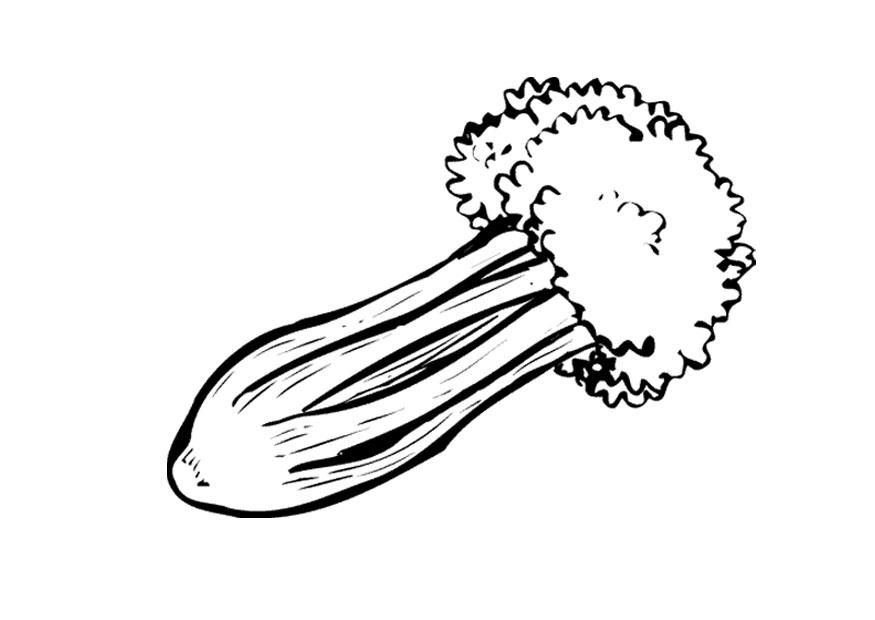 Dibujo para colorear apio