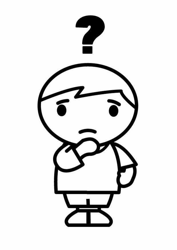 Dibujo para colorear asombrado