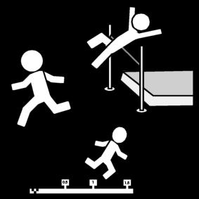 Dibujo para colorear atletismo