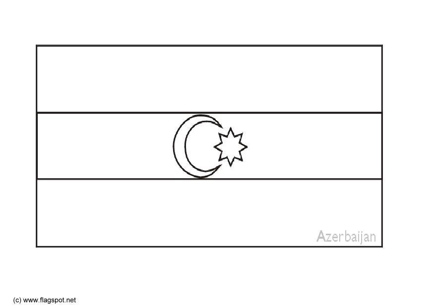 Dibujo para colorear azerbajan
