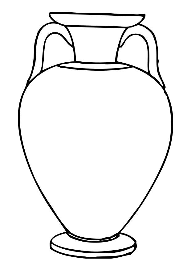 Dibujo para colorear A¡nfora