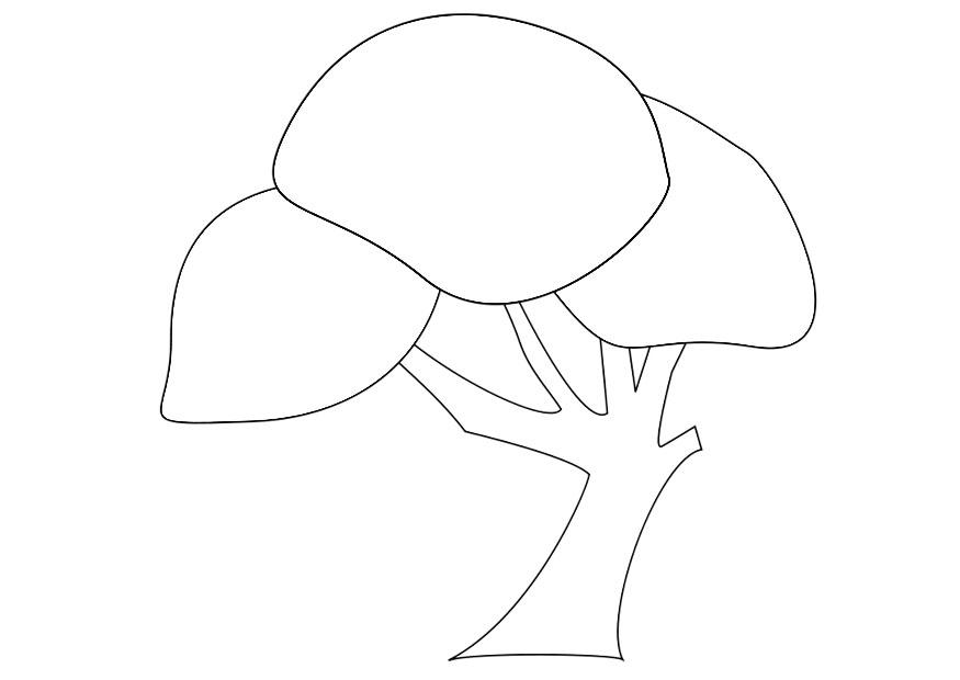 Dibujo para colorear A¡rbol