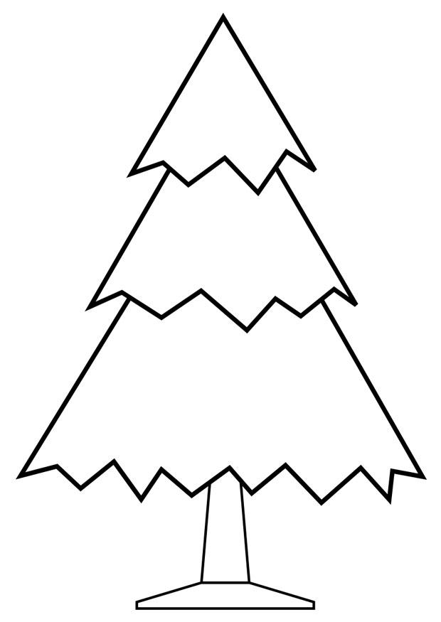 Dibujo para colorear A¡rbol de navidad
