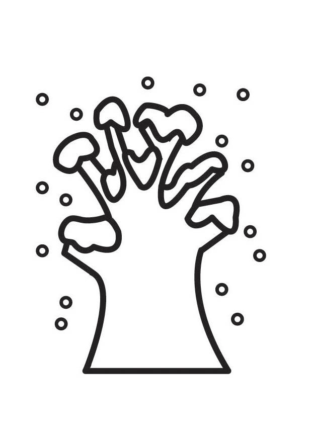 Dibujo para colorear A¡rbol en invierno