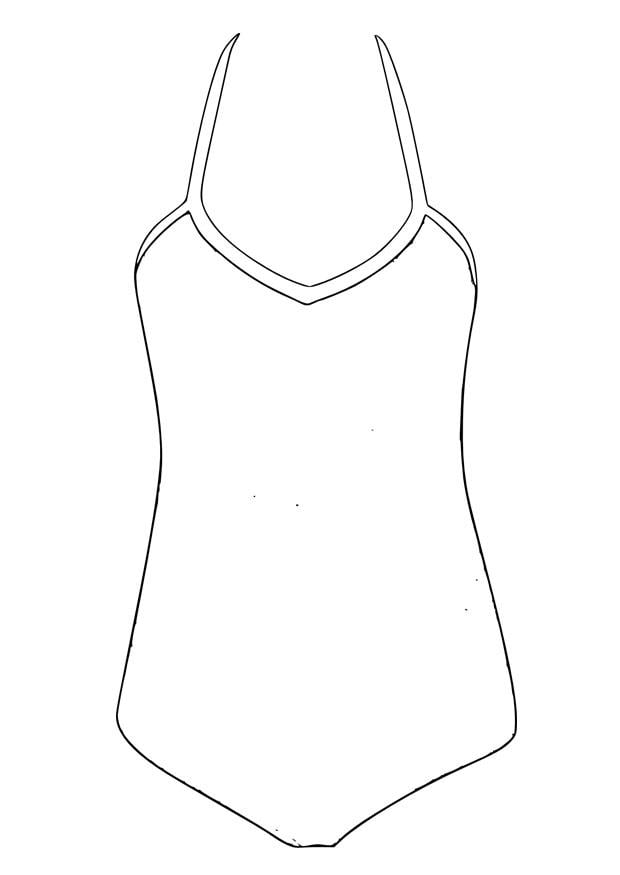 Dibujo para colorear banador