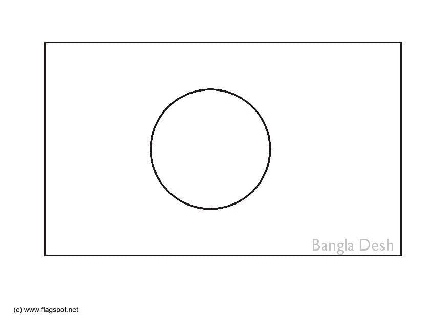 Dibujo para colorear bangladesh