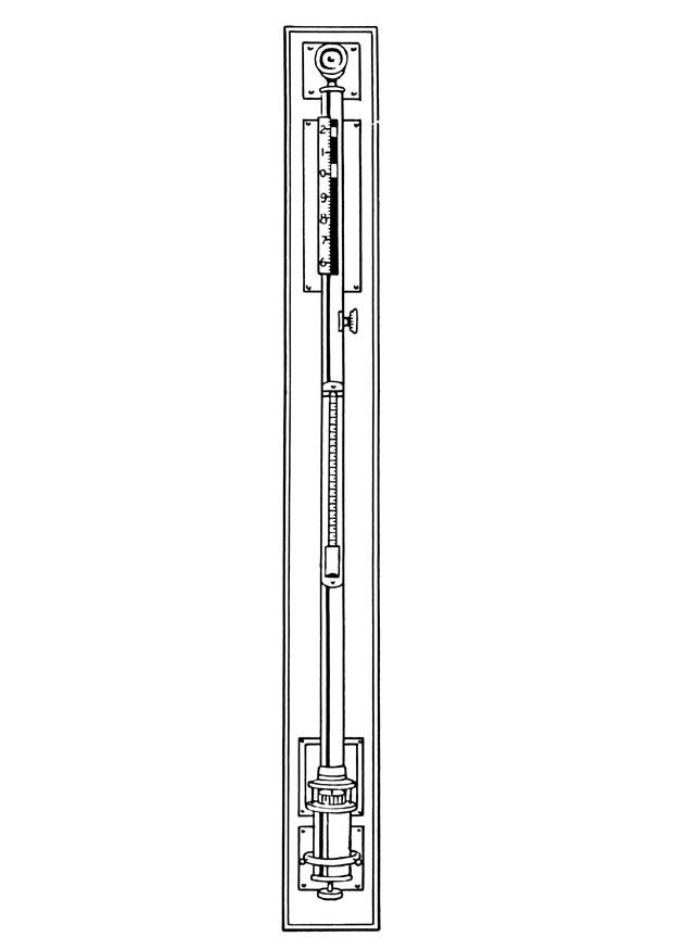 Dibujo para colorear barA³metro