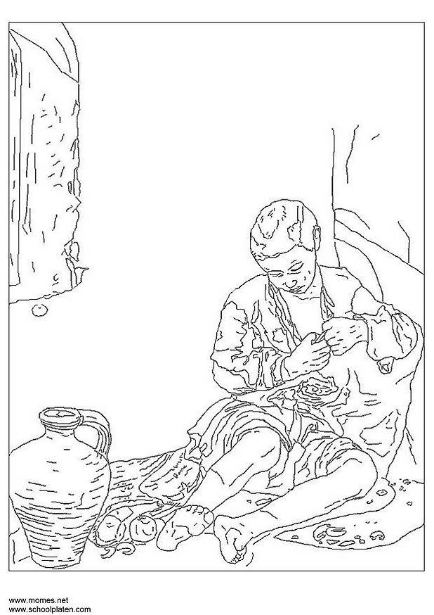 Dibujo para colorear bartolomA© murillo