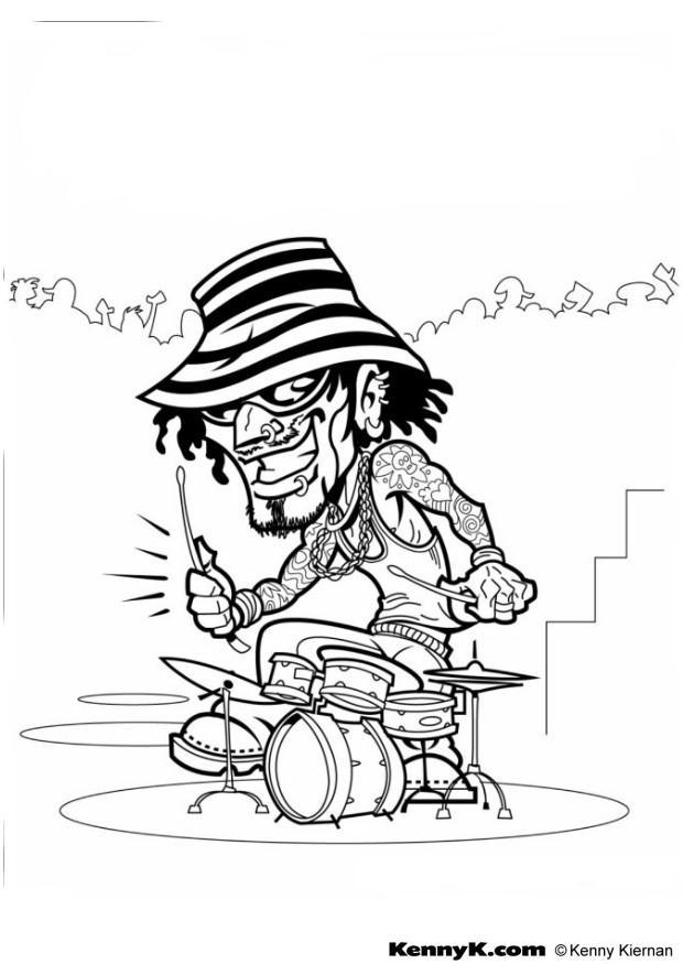 Dibujo para colorear baterA­a