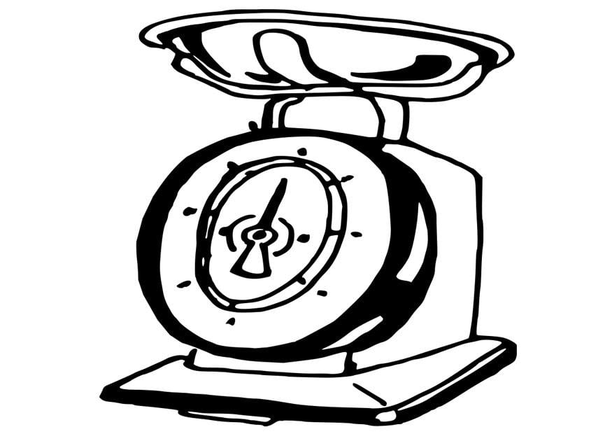 Dibujo para colorear bA¡scula