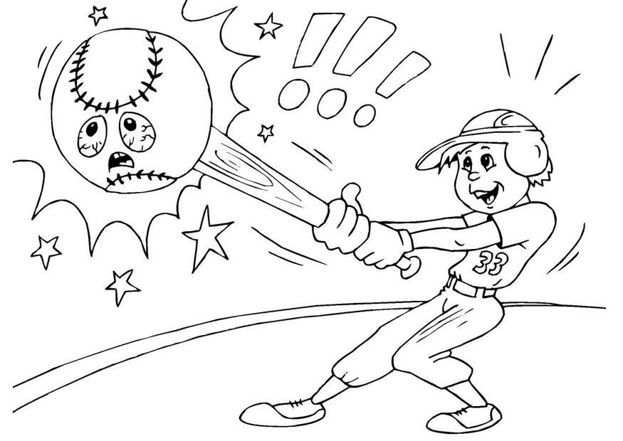 Dibujo para colorear bA©isbol