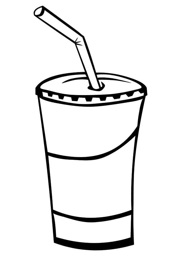 Dibujo para colorear bebida