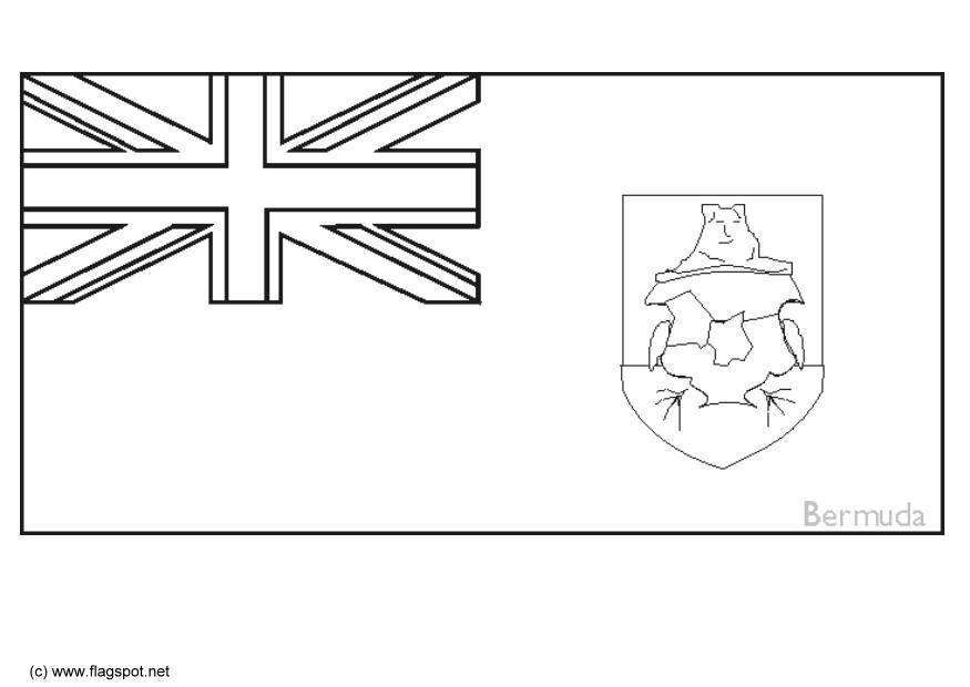 Dibujo para colorear bermuda