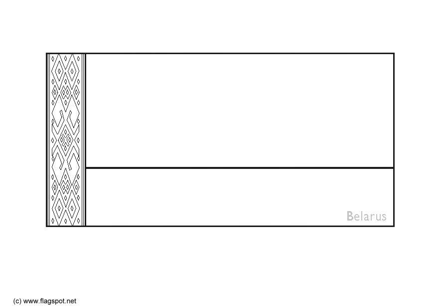 Dibujo para colorear bielorrusia