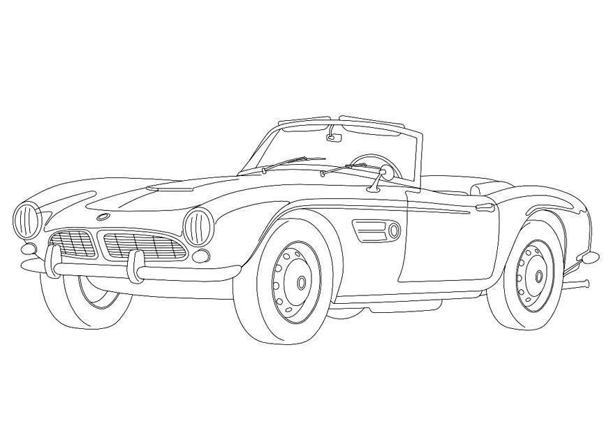 Dibujo para colorear bmw 507