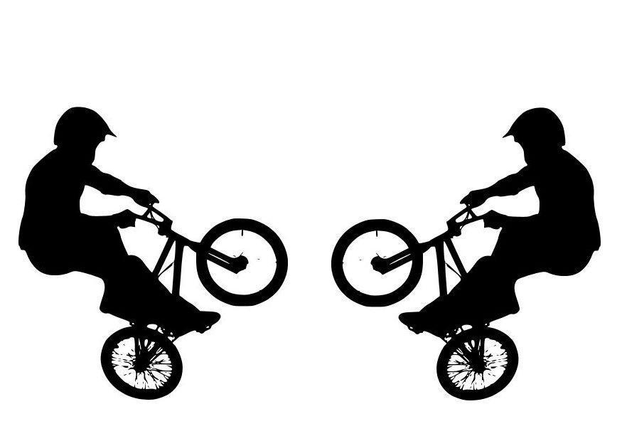 Dibujo para colorear bmx