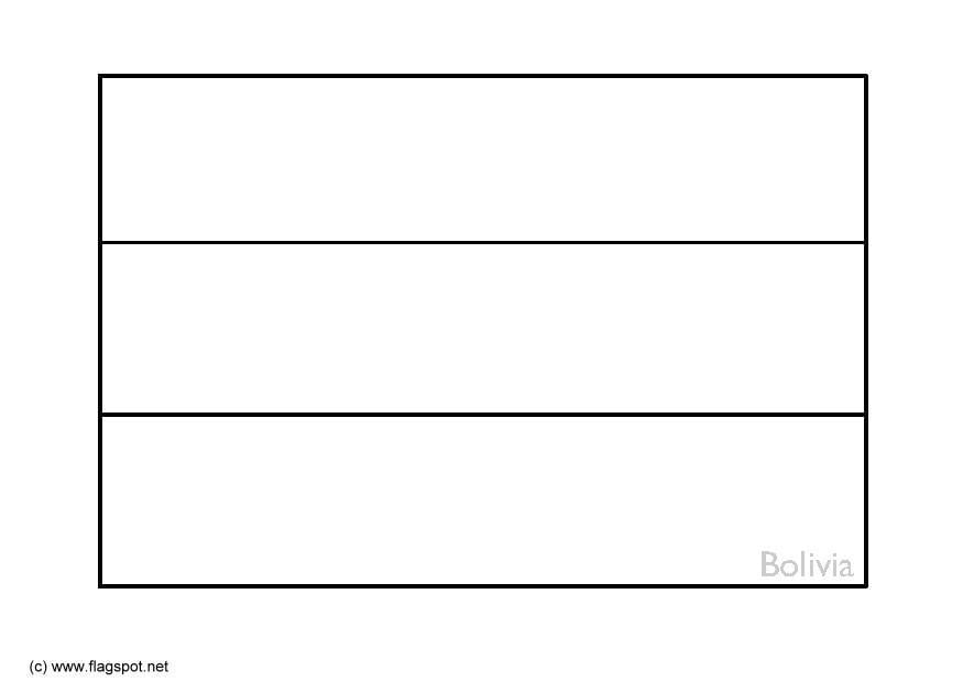 Dibujo para colorear bolivia