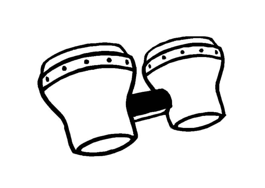 Dibujo para colorear bongos