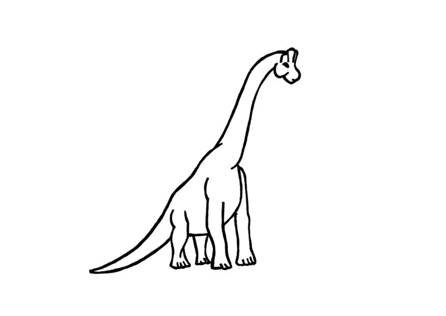 Dibujo para colorear braquiosauro