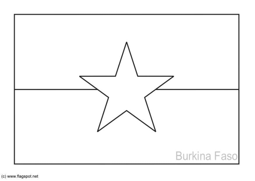 Dibujo para colorear burkina faso