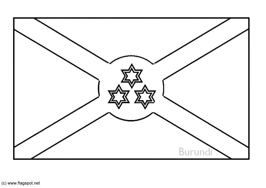 Dibujo para colorear burundi