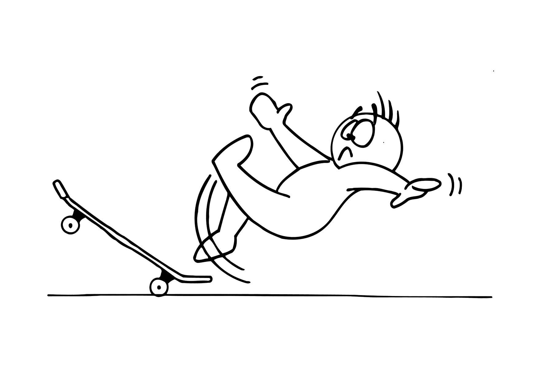 Dibujo para colorear caer