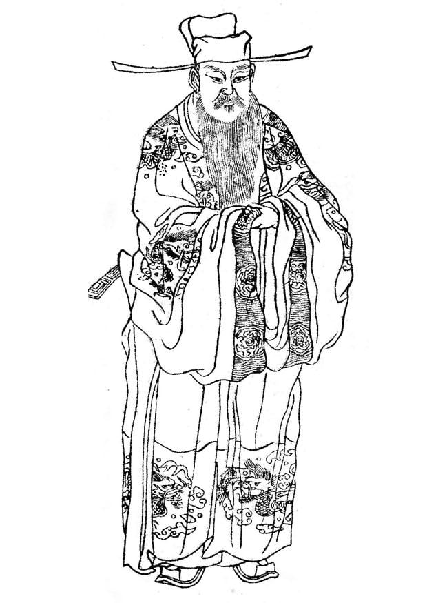 Dibujo para colorear cai xiang