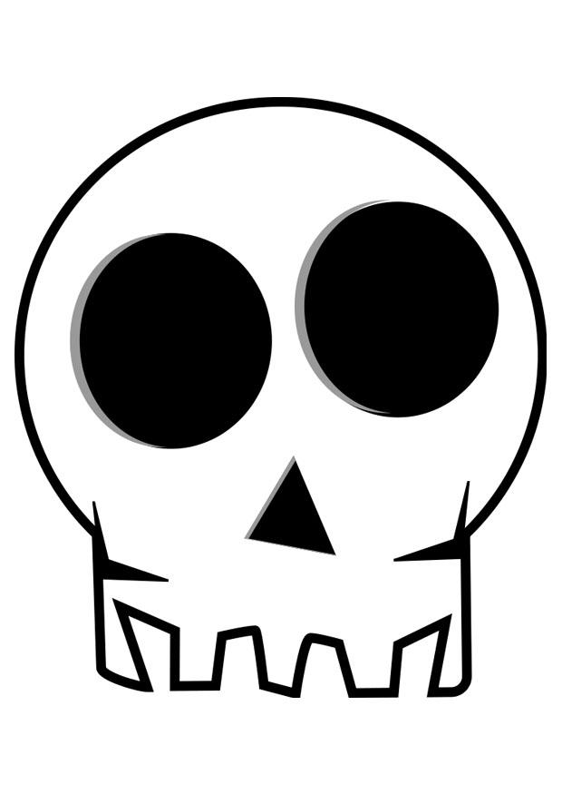 Dibujo para colorear calavera