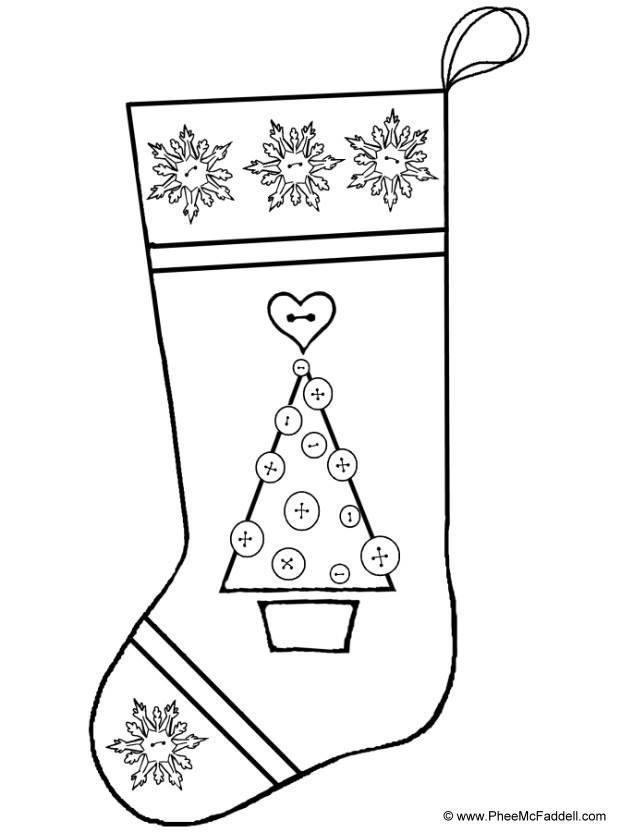 Dibujo para colorear calcetA­n