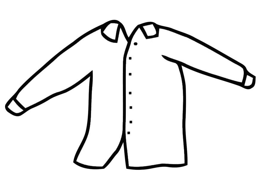 Dibujo para colorear camisa