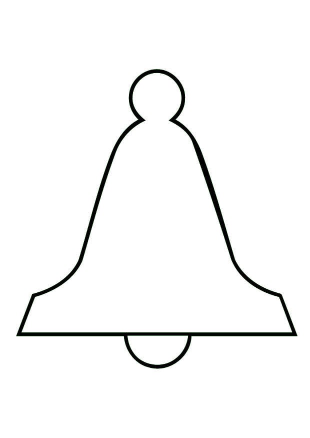 Dibujo para colorear campana