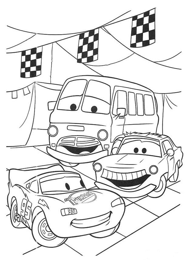 Dibujo para colorear cars